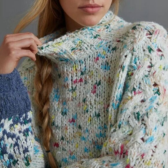 Anthropologie gaia chunky knit sweater - Picture 2 of 6